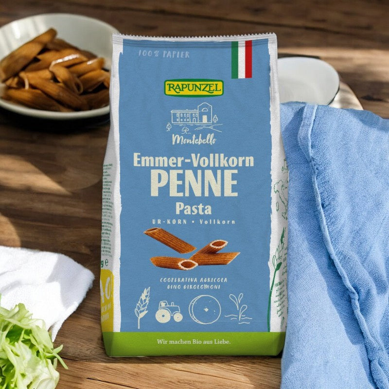 Bio-Vollkorn-Penne – 500 g – Rapunzel