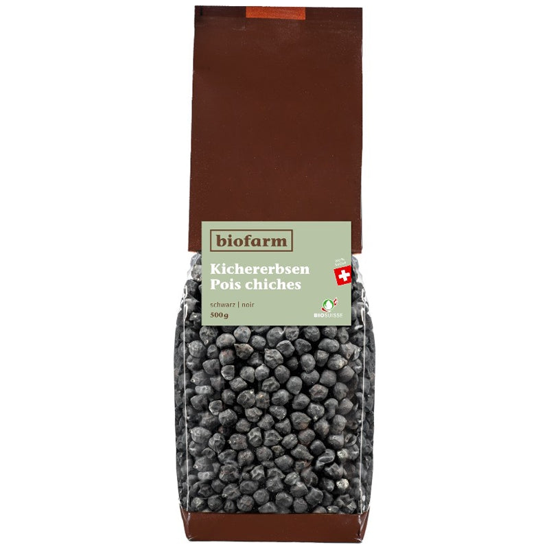 Pois chiches noirs suisses BIO - 500g - Biofarm