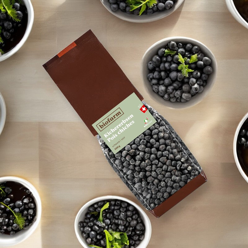 Bio-Schweizer Kichererbsen (schwarz) – 500 g – Biofarm