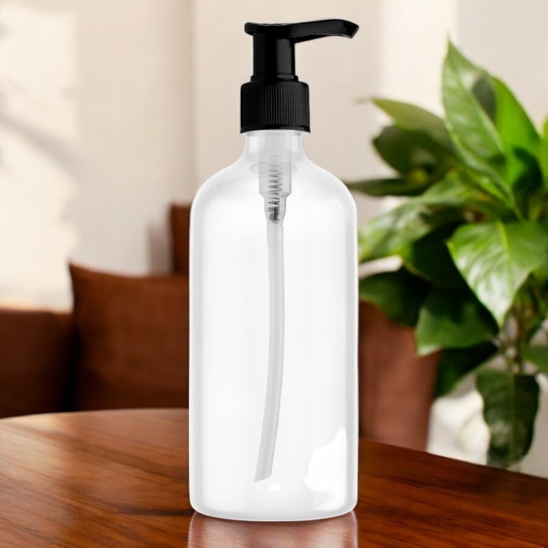 Pompe pour bouteille 200ml en plastique RPET brun - Farfalla