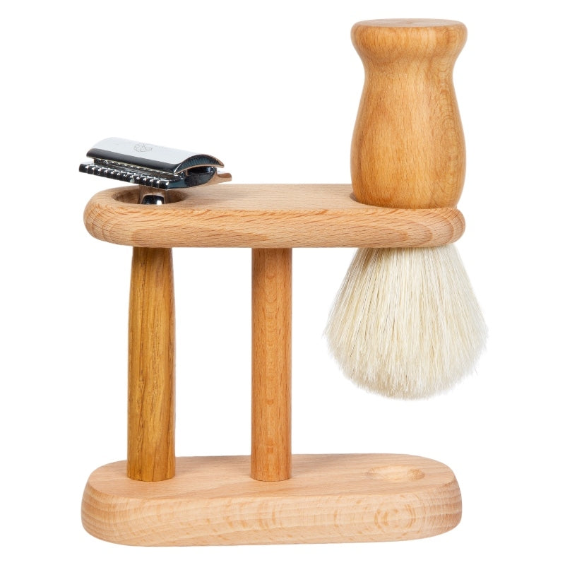 Porte-blaireau en hêtre huilé - Anaé