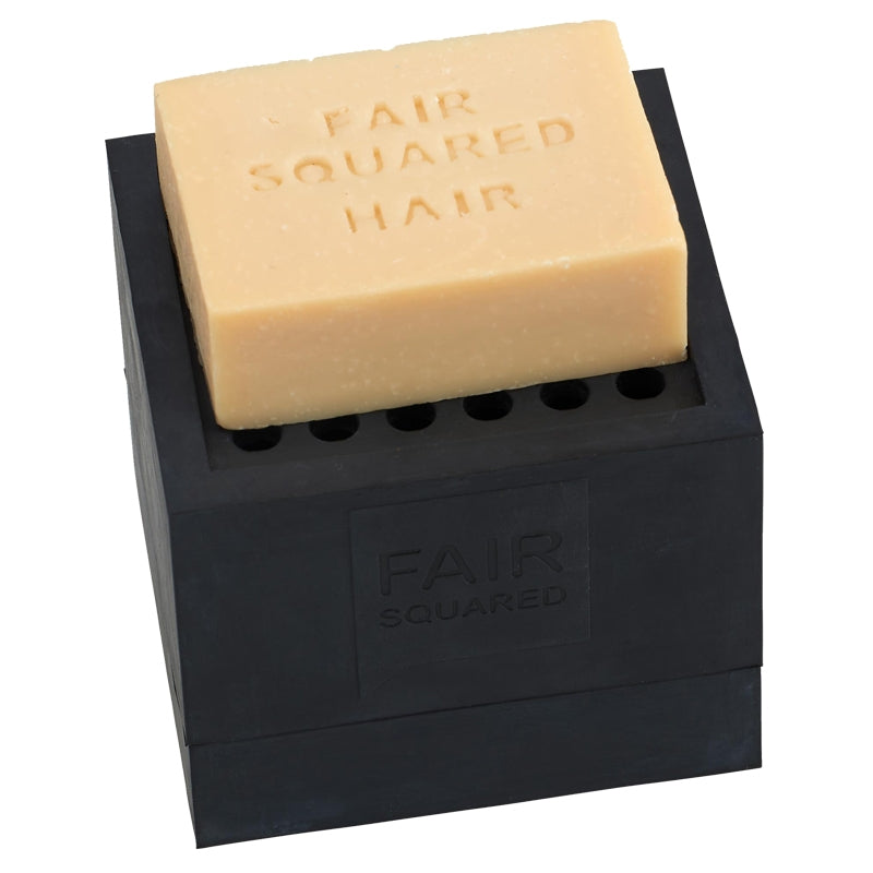 Seifenschale aus schwarzem Naturkautschuk – Fair Squared