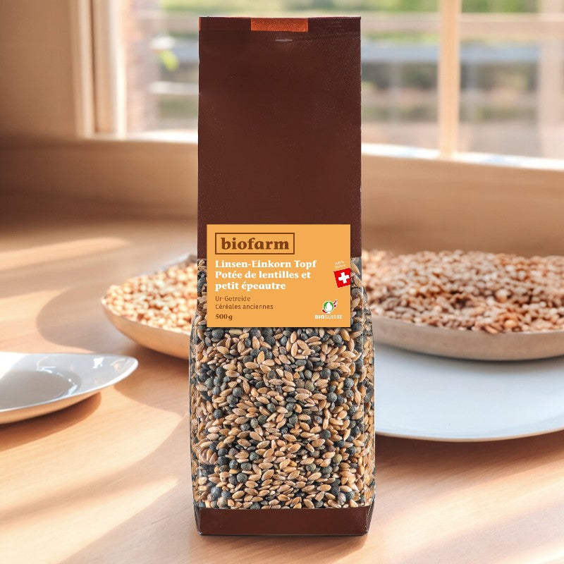 Potée de lentilles et petit épeautre suisse BIO - 500g - Biofarm