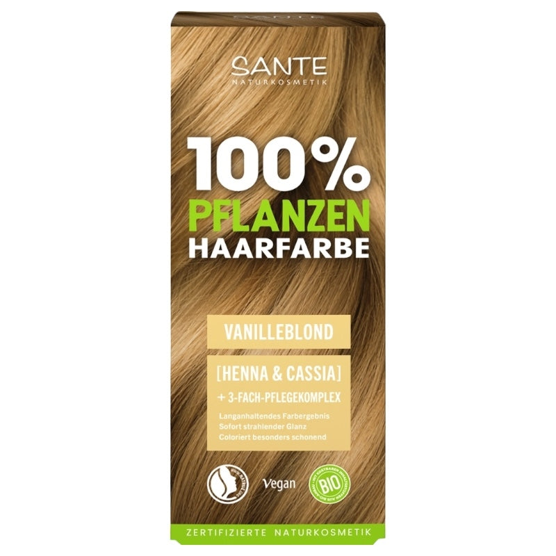 Bio-Haarfarbenpulver auf Pflanzenbasis, Vanilleblond – 100 g – Gesundheit