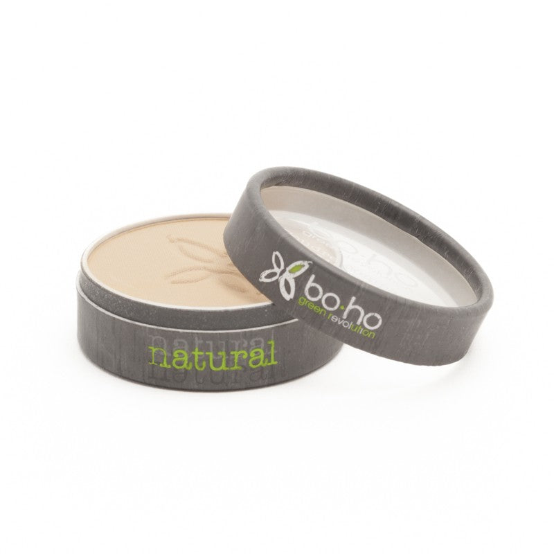 Bio-Kompaktpuder Nr. 03 Goldbeige – Boho-Grün-Make-up