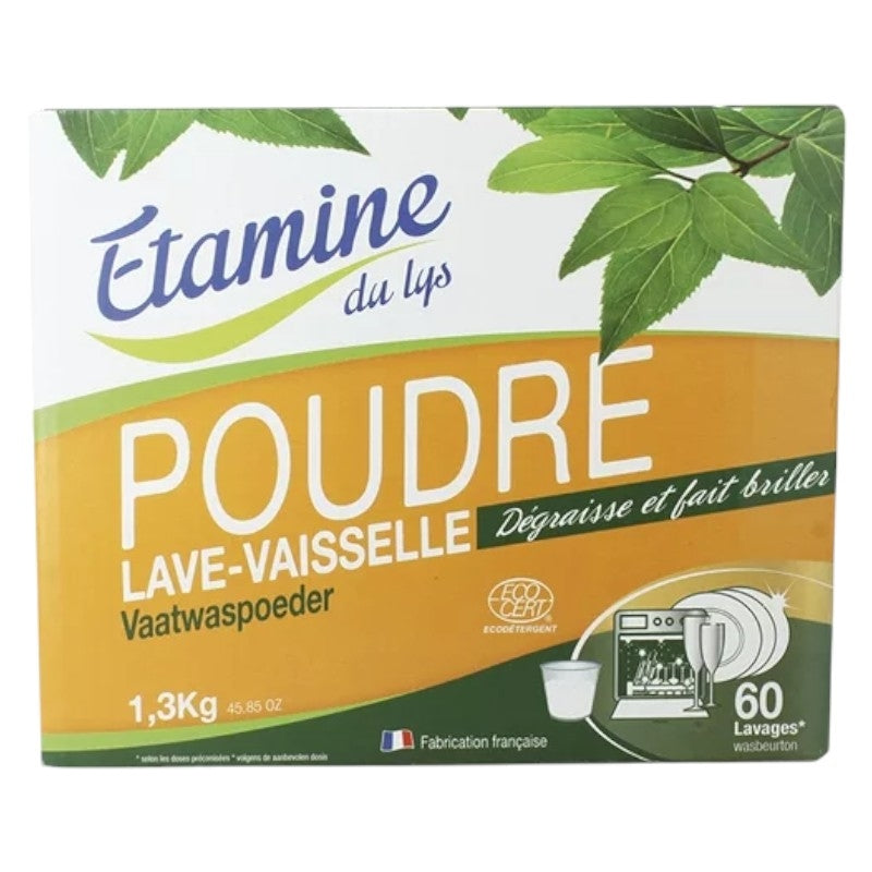 Poudre lave-vaisselle écologique sans parfum - 1,3kg - Etamine du Lys