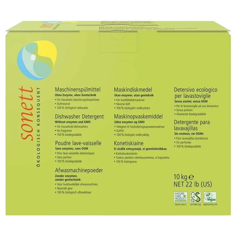 ECO Geschirrspülpulver, geruchlos – 10 kg – Sonett
