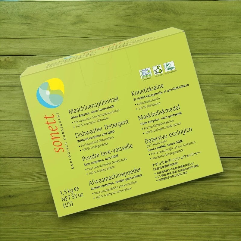 Poudre lave-vaisselle sans parfum ECO - 1,5kg - Sonett