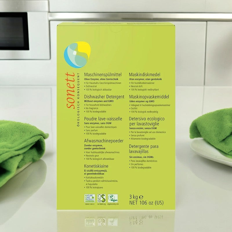 ECO Geschirrspülpulver, geruchlos – 3 kg – Sonett