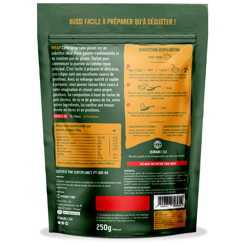 Bio-Crêpe-Mix (herzhaft) - 250 g - Iswari