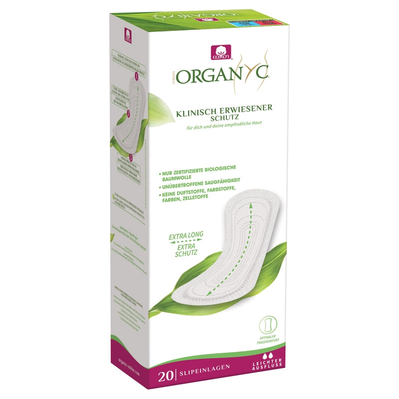 Protège-slips maxi BIO - 20 pièces - Organyc﻿