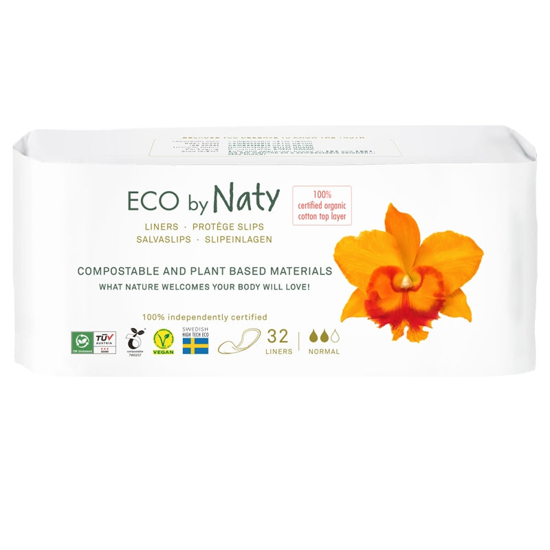 Protège-slips Normal ECO flux très léger - 32 pièces - Naty