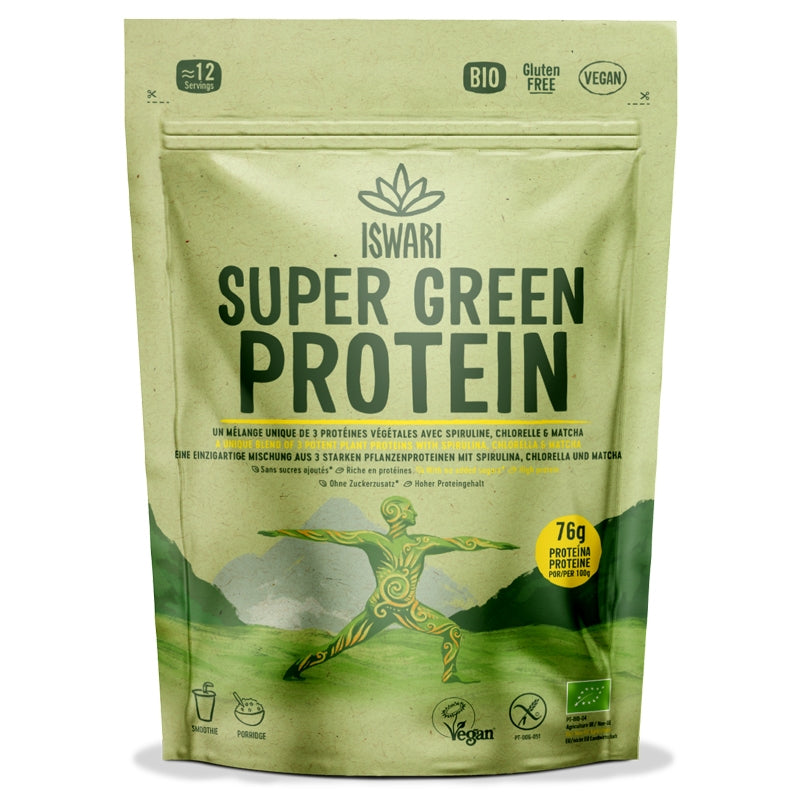 Bio-Super-Grünproteine ​​– 250 g – Iswari