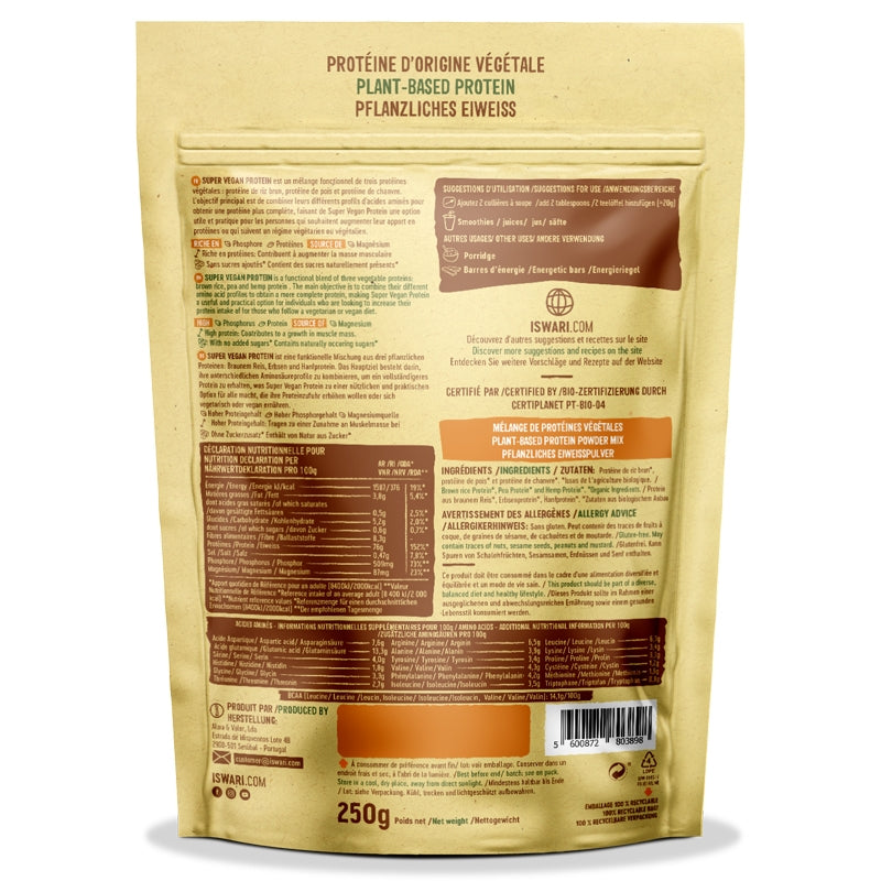 Supervegane Bio-Proteine ​​– 250 g – Iswari