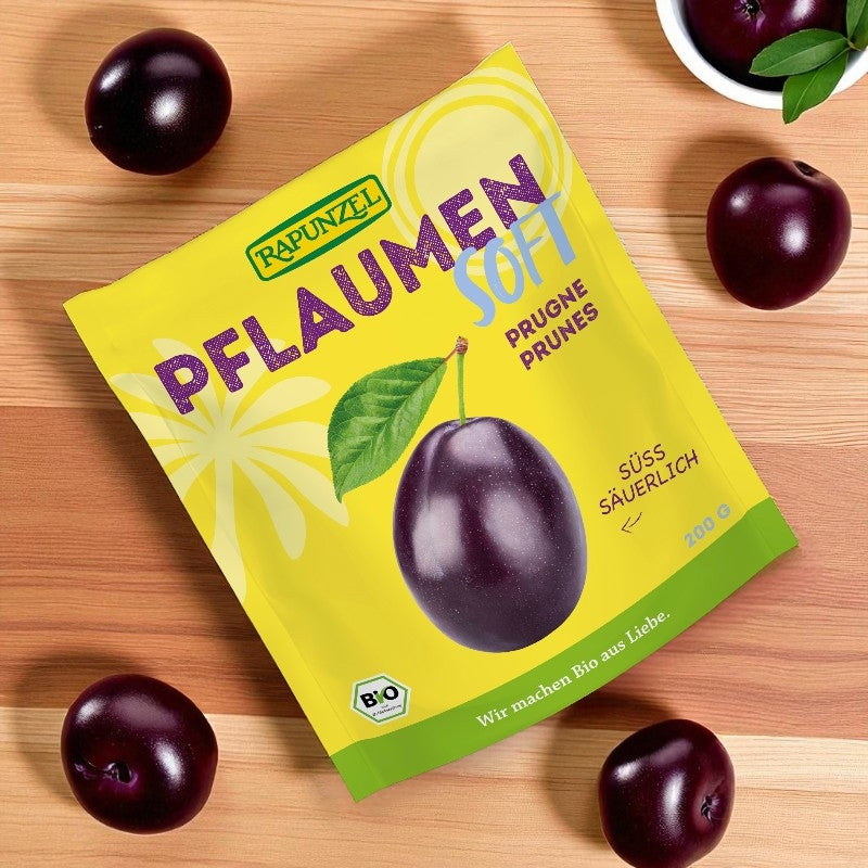 Prunes moelleuses sans noyaux BIO - 200g - Rapunzel