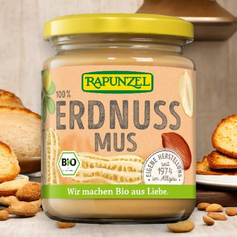 Purée de cacahuètes fine BIO - 250g - Rapunzel