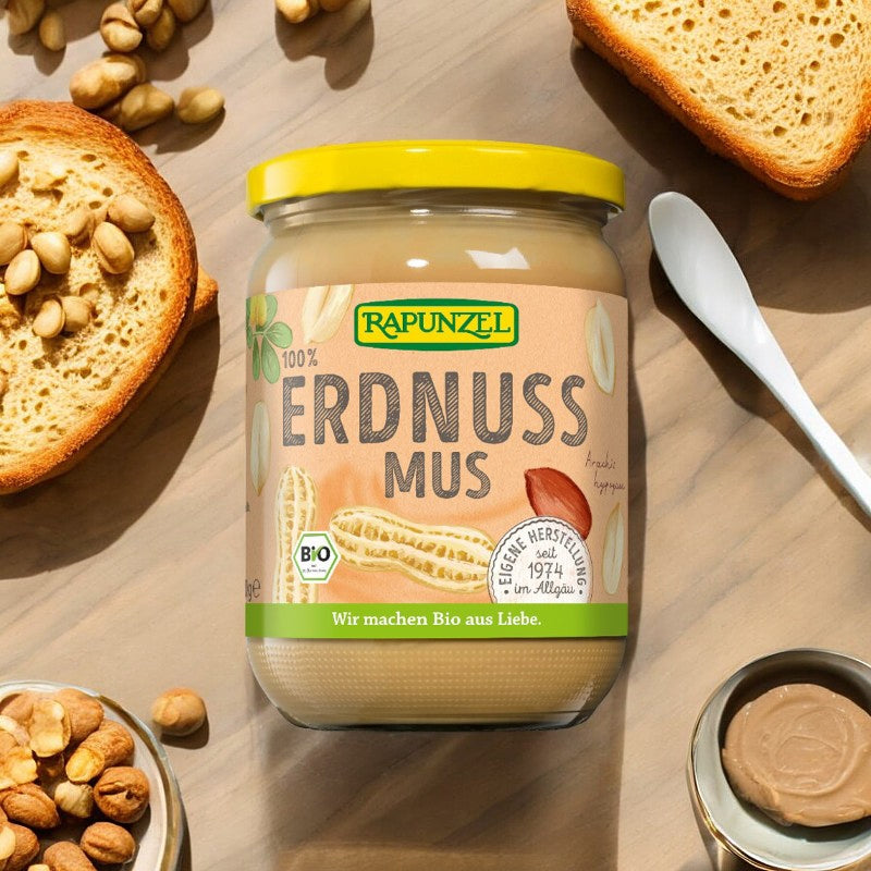 Purée de cacahuètes fine BIO - 500g - Rapunzel