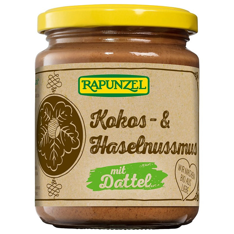 Bio-Kokosnuss-Haselnuss-Püree mit Datteln - 250 g - Rapunzel