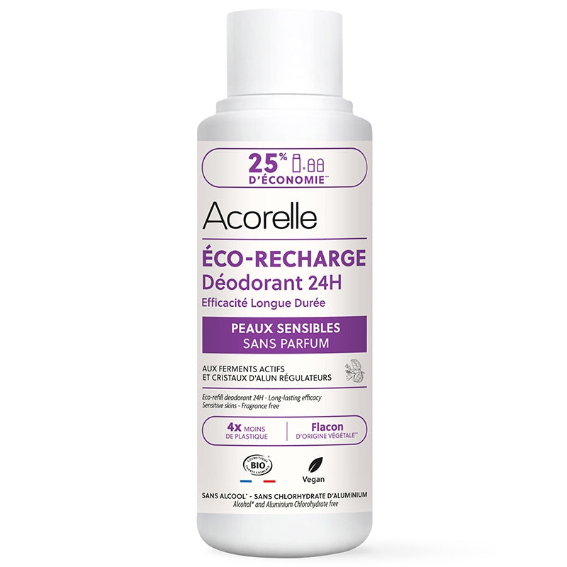 24-Stunden-Roll-on-Deo-Nachfüllpackung für empfindliche Haut – 100 ml – Acorelle