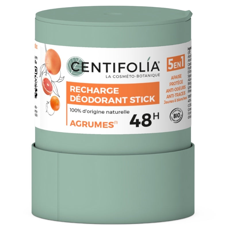 Recharge deodorant stick bio agrumes 50 g centifolia