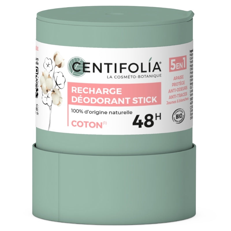 Recharge deodorant stick bio fleur de coton 50 g centifolia