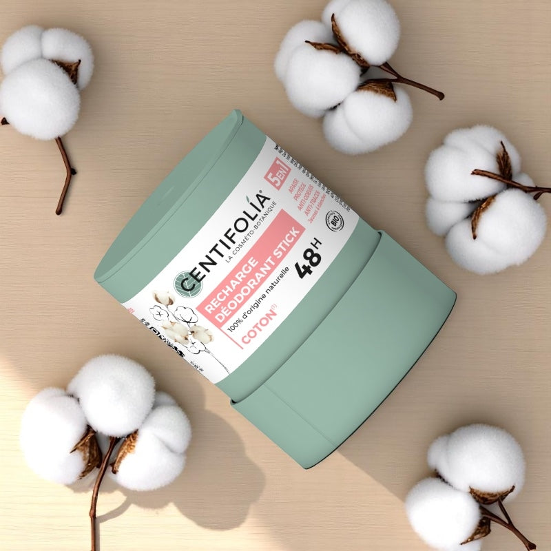 Recharge deodorant stick bio fleur de coton 50 g centifolia 3