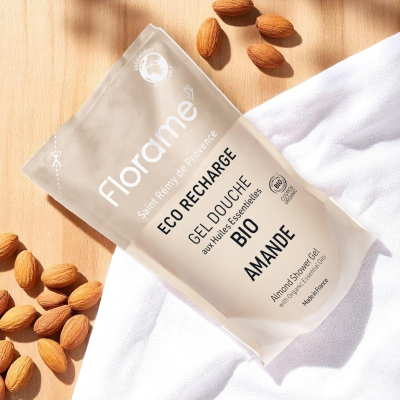 Recharge gel douche bio amande 700 ml florame 3