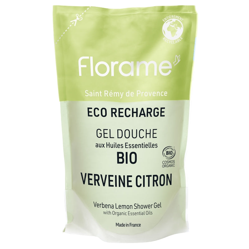Recharge gel douche bio verveine citron 700 ml florame