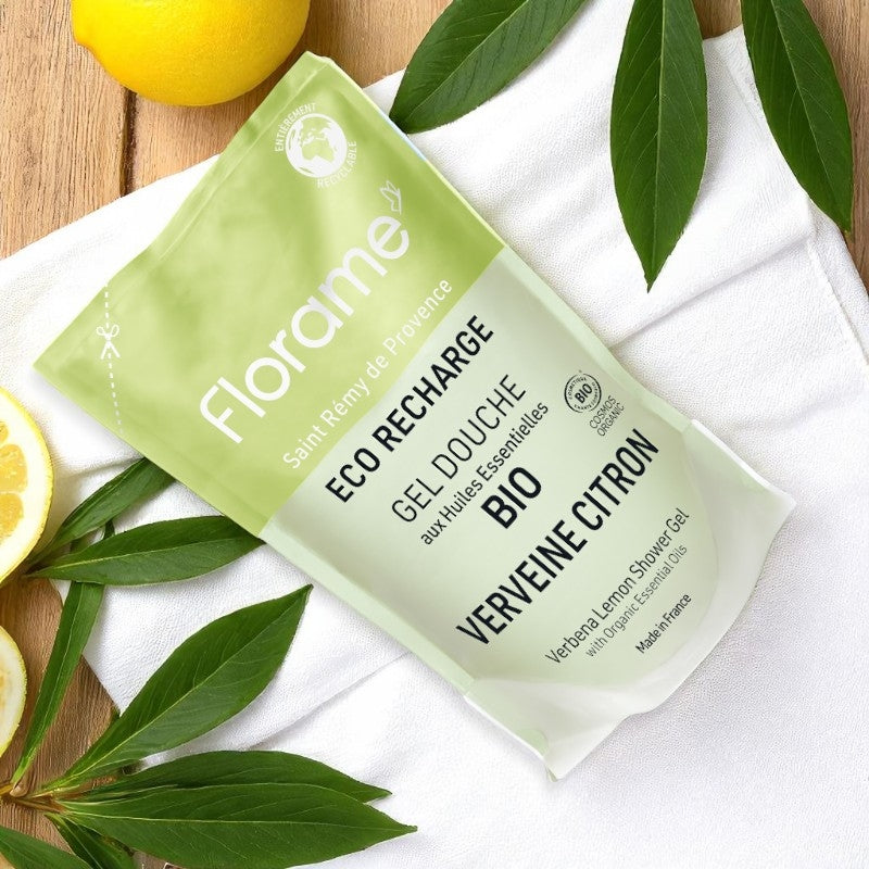 Recharge gel douche bio verveine citron 700 ml florame 3
