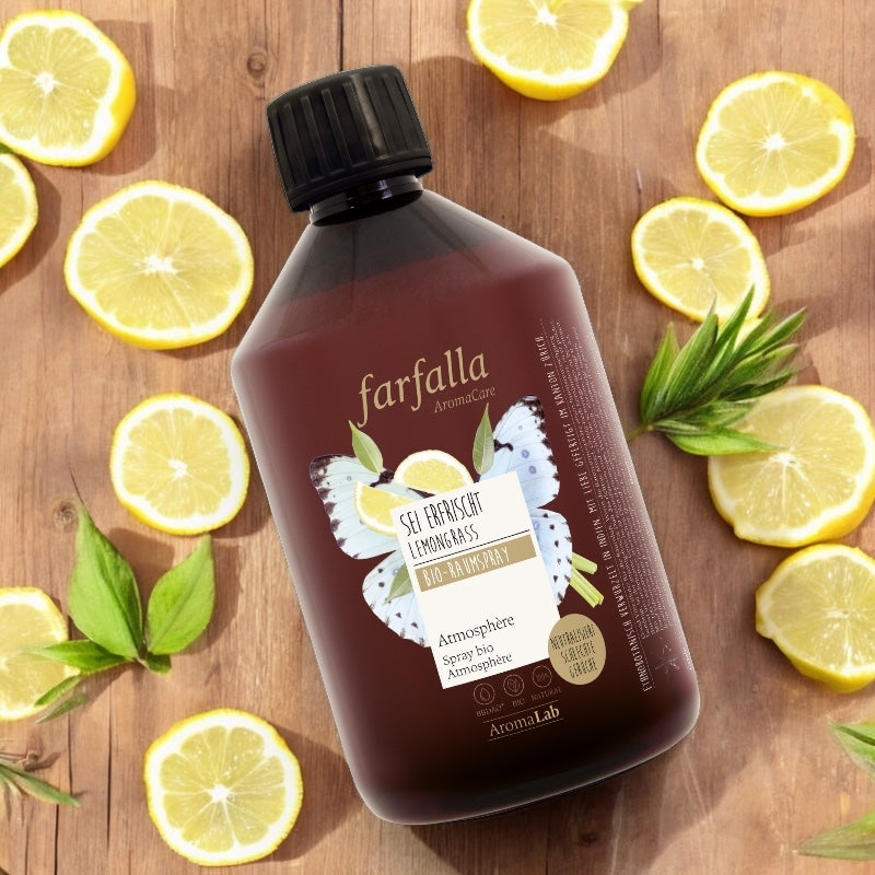 Recharge spray ambiant Atmosphère BIO lemongrass - 500ml - Farfalla