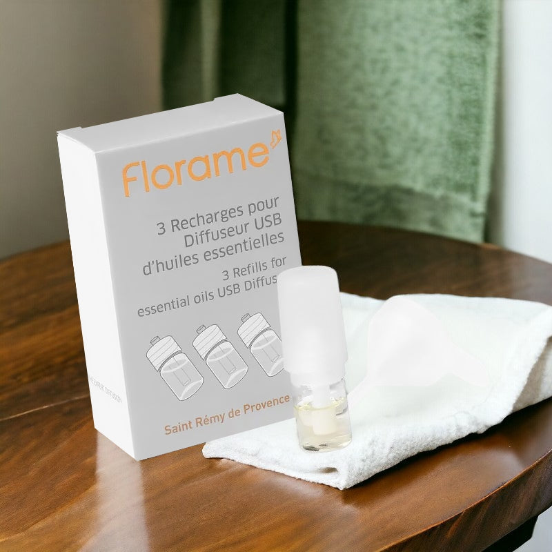 Florame USB-Diffusor-Nachfüllpackungen – 3 Stück