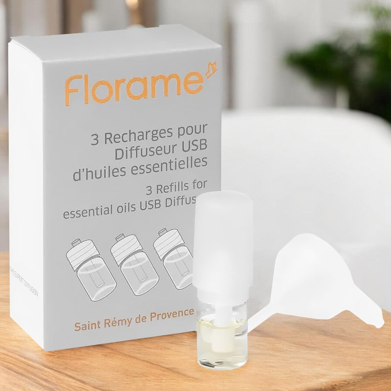 Recharges diffuseur USB - 3 pièces - Florame