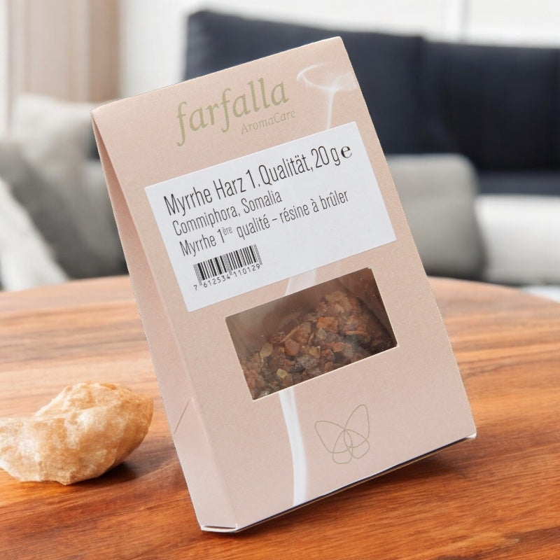 Résine à brûler Myrrhe 1ère qualité - 20g - Farfalla