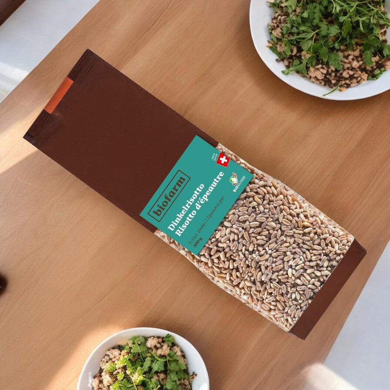 Bio-Dinkelrisotto aus der Schweiz – 500 g – Biofarm