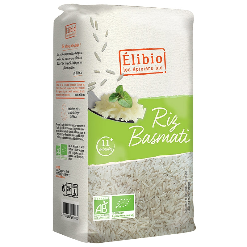 Bio-Basmatireis (weiß) – 1 kg – Elibio