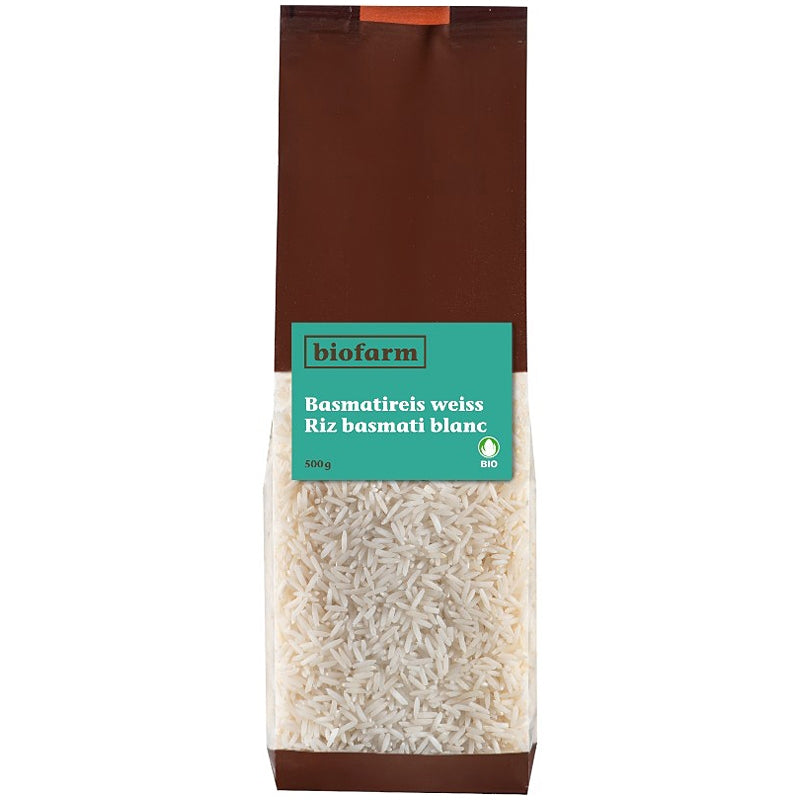 Bio-Basmatireis, weiß, 500 g – Biofarm