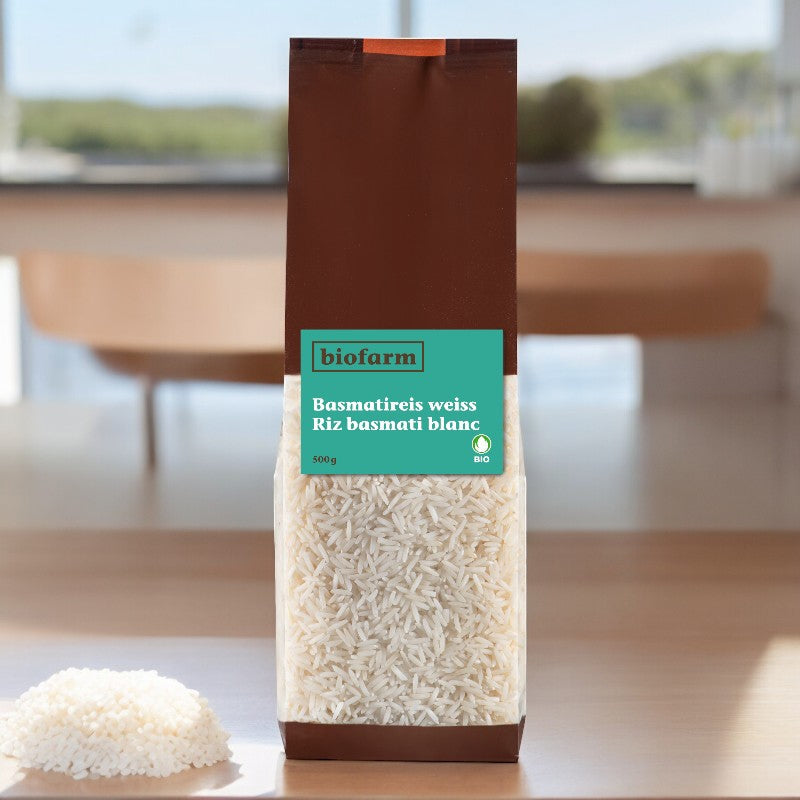 Bio-Basmatireis, weiß, 500 g – Biofarm
