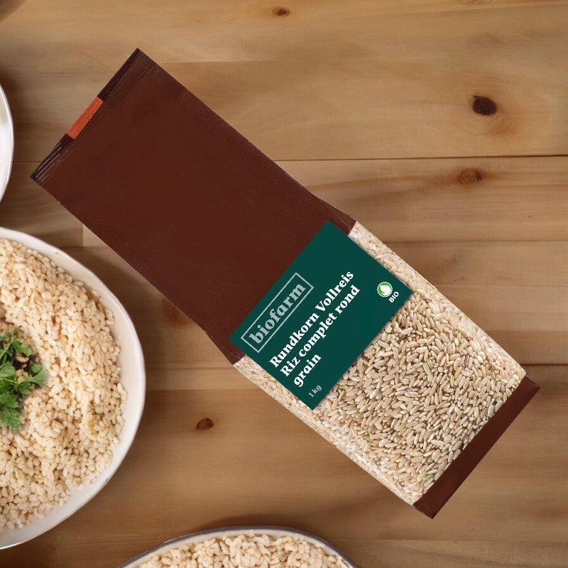 Riz complet rond bio 1 kg biofarm 18650 3