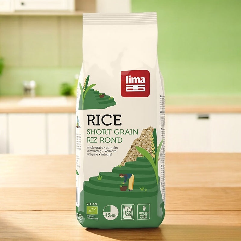 Riz grain rond complet BIO - 1kg - Lima