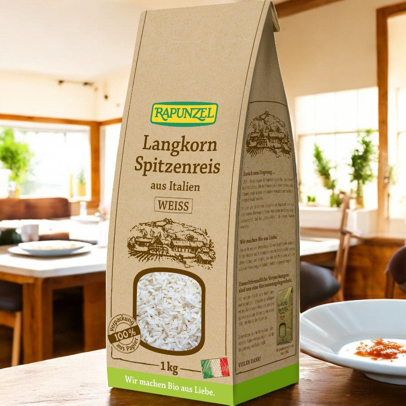 Riz long grain blanc BIO - 1kg - Rapunzel