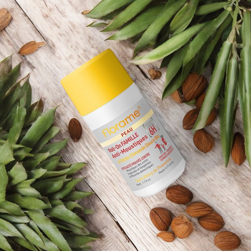 Roll-on famille anti-moustiques BIO amande douce - 50ml - Florame