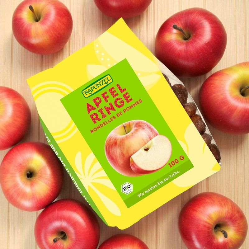 Bio-Apfelringe (getrocknet) - 100 g - Rapunzel