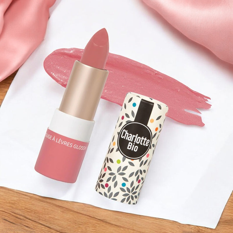 Rouge à lèvres brillant bois de rose BIO - 3.5g - Charlotte Bio