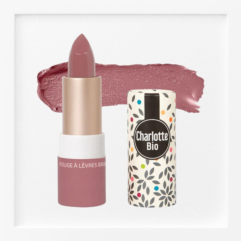 Rouge à lèvres brillant rose vintage BIO - 3.5g - Charlotte Bio