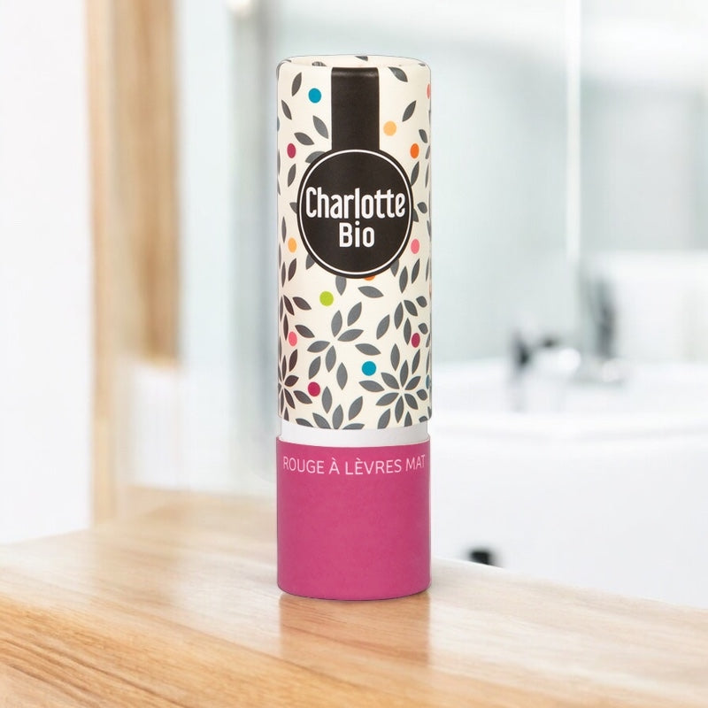 Bio-Lippenstift, matt, rosa – 3,5 g – Charlotte Bio