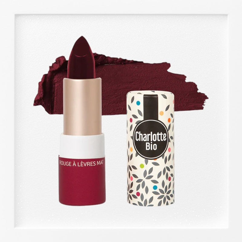 Bio-Feigenroter matter Lippenstift – 3,5 g – Charlotte Bio