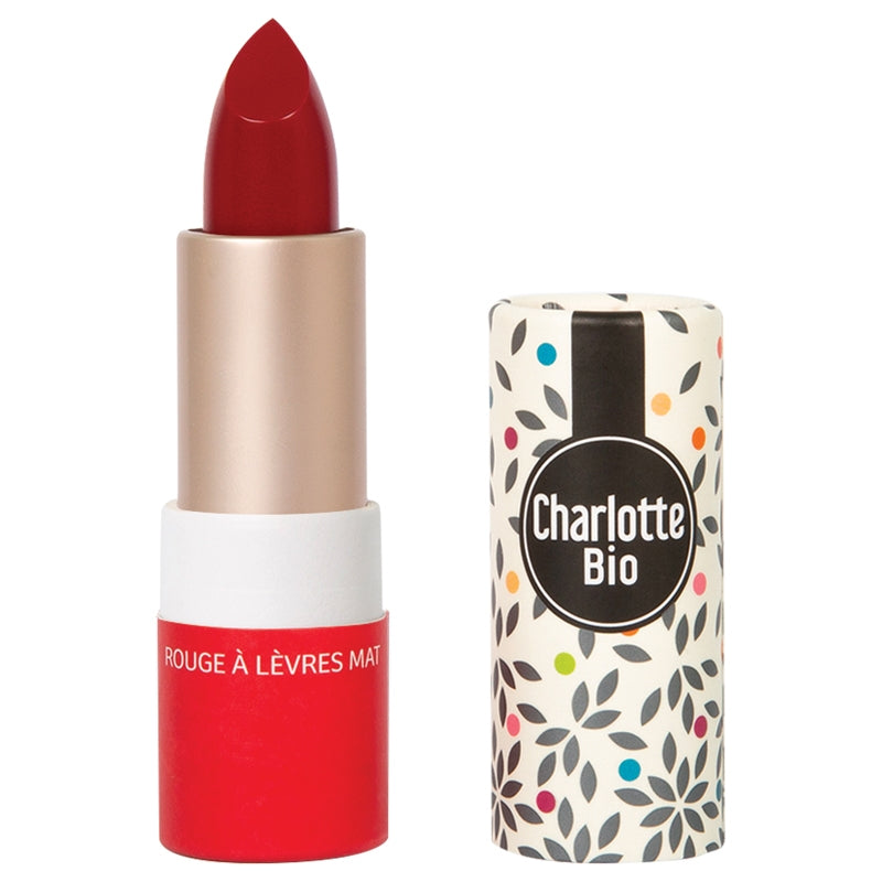 Bio-Lippenstift in Passion Red, matt – 3,5 g – Charlotte Bio