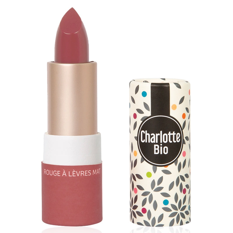 Bio-Lippenstift, matt, rosarot – 3,5 g – Charlotte Bio