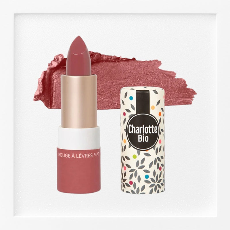 Bio-Lippenstift, matt, rosarot – 3,5 g – Charlotte Bio