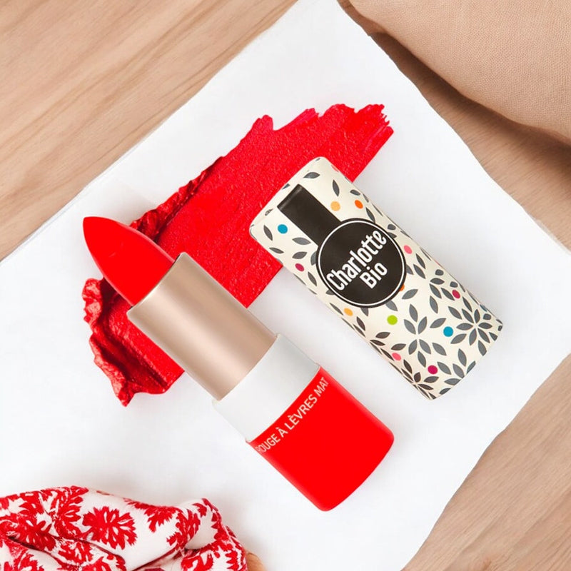 Bio-Lippenstift in Royal Red, matt – 3,5 g – Charlotte Bio